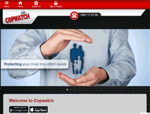 Tablet Screenshot of copwatch.co.za