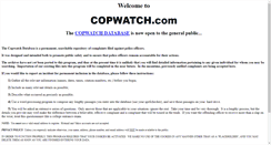 Desktop Screenshot of copwatch.com